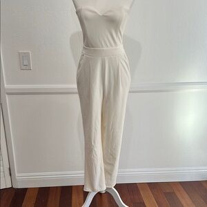 Express Jumpsuit Romper Ivory Cream